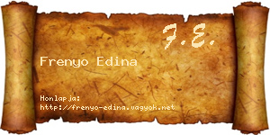Frenyo Edina névjegykártya